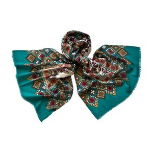 Палантин Tranini  из шерсти и шёлка 0576