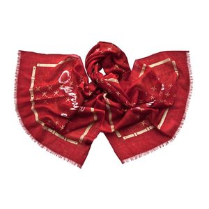 Палантин Tranini из шерсти и шёлка 0701 красный