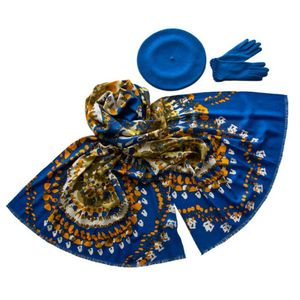 Комплект (берет, палантин, перчатки) Tranini 51001