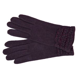 Перчатки  женские Tranini из шерсти  сливовый 03204