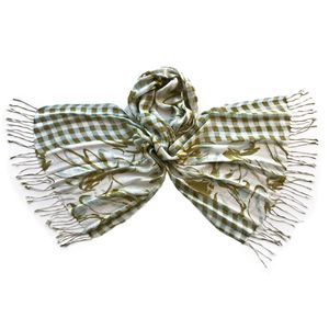 Палантин Tranini из льна и вискозы  1227