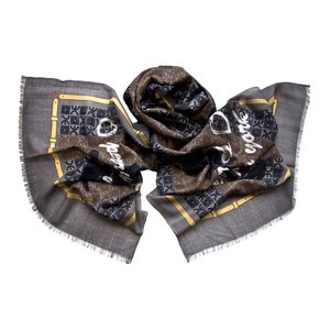 Палантин Tranini из шерсти и шёлка 0703  серый