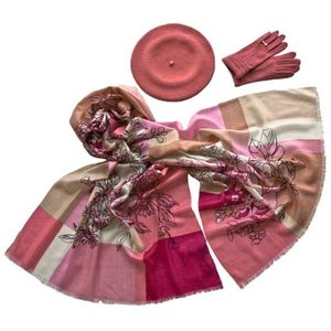 Комплект (берет, палантин, перчатки) Tranini 39028