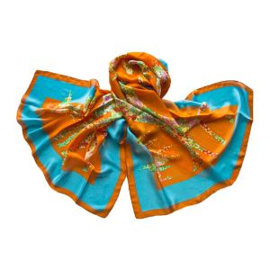 Палантин женский шёлковый Tranini  1153