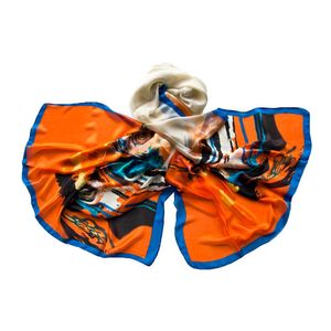 Палантин женский шёлковый Tranini  1052