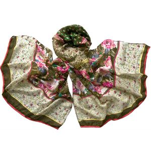 Палантин женский Tranini  из хлопка и вискозы 1851