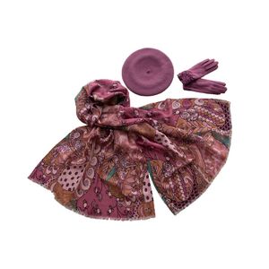 Комплект женский Tonak+Tranini  берет+палантин+перчатки 39030