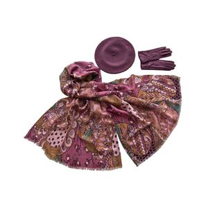 Комплект женский Tonak+Tranini  берет+палантин+перчатки 39033