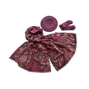 Комплект женский Tonak+Tranini  берет+палантин+перчатки 39031