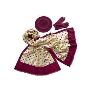 Комплект женский Tonak+Tranini  берет+палантин+перчатки 44001