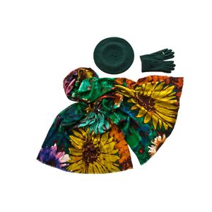 Комплект женский Tonak+Tranini  берет+палантин+перчатки 45032A