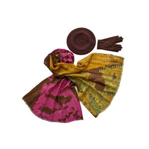 Комплект женский Tonak+Tranini  берет+палантин+перчатки 45034