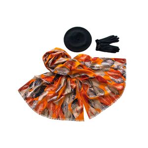 Комплект женский Tonak+Tranini  берет+палантин+перчатки 45069