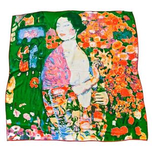 Платок картина Tranini из шелка 0051 PLATOK 3