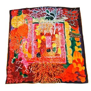 Платок картина Tranini из шелка 0026 PLATOK 3