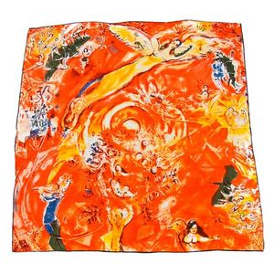 Платок картина Tranini из шелка 0126 PLATOK 3