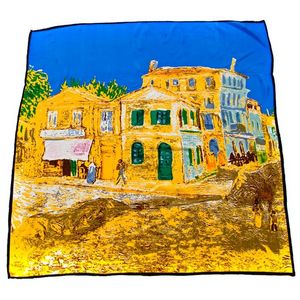 Платок картина Tranini из шелка 0226 PLATOK 3