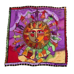 Платок картина Tranini из шелка 0451 PLATOK 3