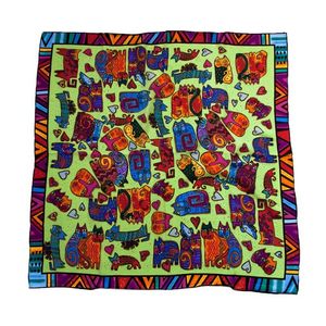 Платок картина Tranini из шелка 0327 PLATOK 3