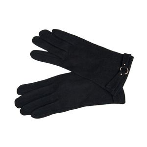 Перчатки женские шерстяные Tranini 02206 PERCH черные трикотажные