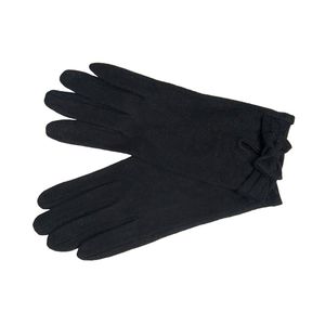 Перчатки женские шерстяные Tranini 02406 PERCH черные трикотажные