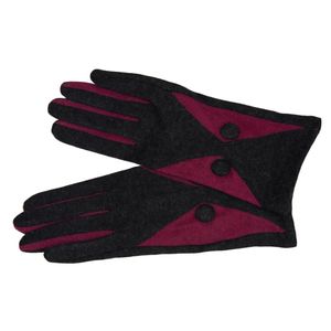 Перчатки женские шерстяные Tranini 30403 PERCH трикотажные