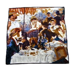 Платок картина Tranini из шелка 1076 PLATOK 3