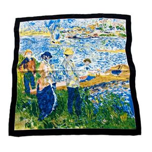 Платок картина Tranini из шелка 1201 PLATOK 3