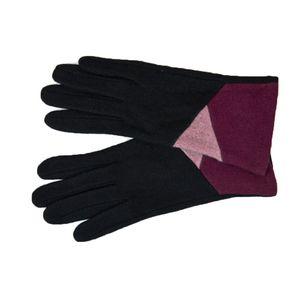 Перчатки женские шерстяные Tranini 30911 PERCH черные трикотажные