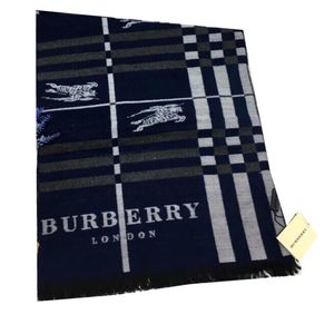 Шарф мужской  Burberry синий 1-0003