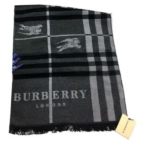 Шарф мужской  Burberry серый 1-0004