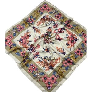 Шелковый платок Dior 50002 бежевый