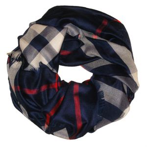 Платок Burberry 2101 темный синий