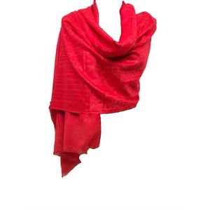 Палантин  Calvin Klein шерстяной красный С0007