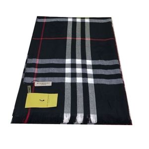 Палантин Burberry черный В0007