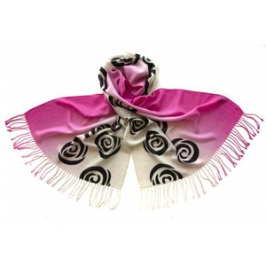 Шерстяной палантин Tranini  0701 PAL 6 розовый