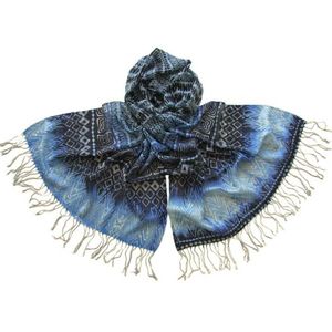 Шерстяной палантин Tranini  0726 PAL 6 синий