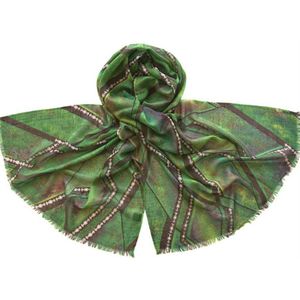 Шерстяной палантин Tranini  2301 PAL 7 зеленый