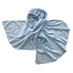 Палантин Tranini 3176 из хлопка голубой