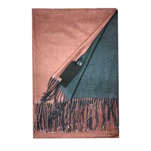 Палантин Cashmere розово-серый, 8006