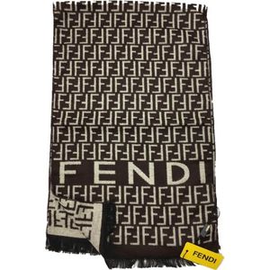 Шарф Fendi 60013 коричневый