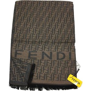 Шарф Fendi 60014 коричневый