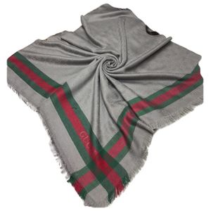 Платок Gucci яркий серый 6023