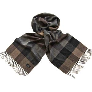 Шарф мужской кашемировый Tranini 70210 SH4 серо-коричневый