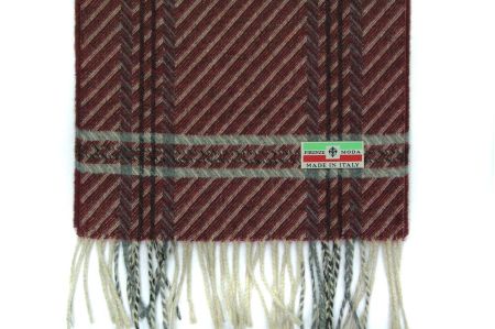 Шарф мужской кашемир Tranini 30685 темный коричневый