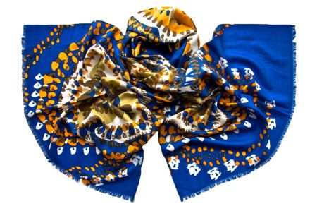 Палантин Tranini из шёлка и шерсти 0677