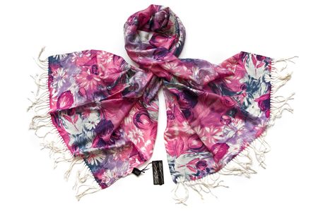 Палантин Tranini из шёлка и шерсти 0152