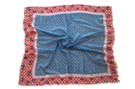 Платок хлопковый Tranini синий 0102