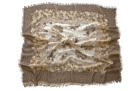 Платок хлопковый Tranini бежевый 0127