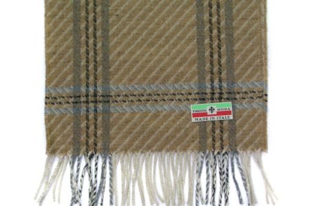 Шарф мужской кашемир Tranini 30684 коричневый